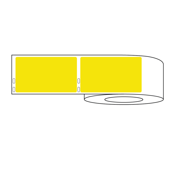 Nevs Dymo Cage Card Label 4" x 2-5/16" Yellow MPW-0009